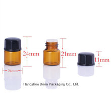 Botella de cristal de la muestra de la botella de Pefume de 1ml 2ml 3ml